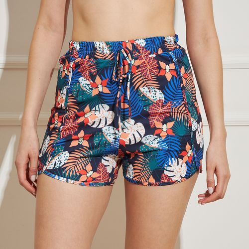 Shorts Feminino Cintura Alta Loule Estampado 40501