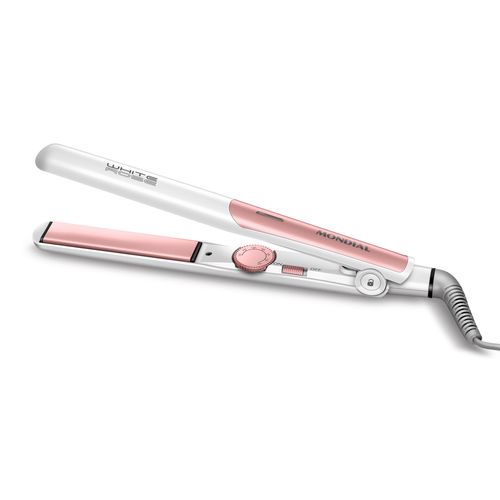 Prancha Alisadora P-50 Bivolt Rosa e Branco