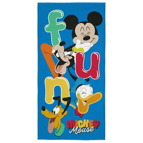 Toalha De Banho Infantil Aveludada Mickey Mouse Fun Lepper