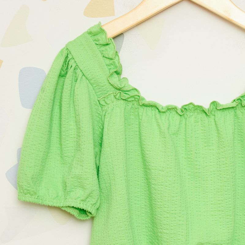 Blusa-Infantil-com-Mangas-Bufantes
