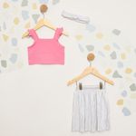 Conjunto-Infantil-Tweety-com-Top-Saia-Prateada-e-Faixa-de-Cabelo