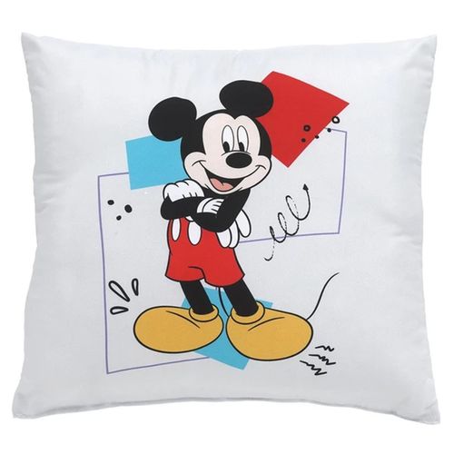 Almofada Decorativa Mickey Mouse - Branco com Estampa Divertida