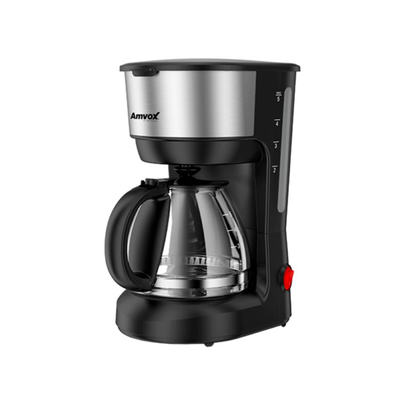 Cafeteira-Eletrica-Amvox-Jarra-de-Vidro-ACF227-Inox-127V