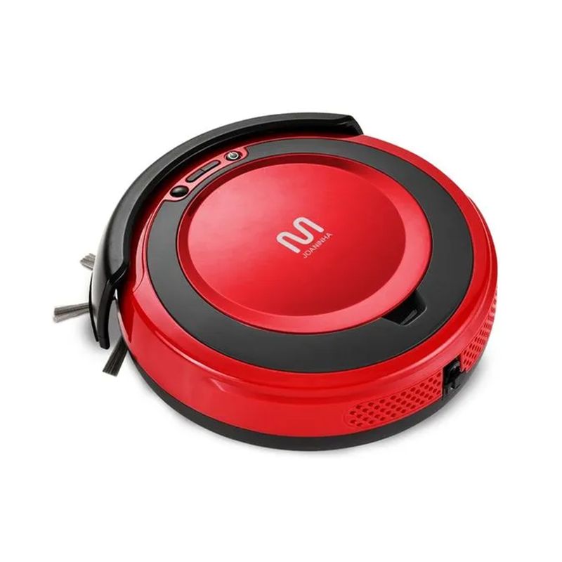 Robo-Aspirador-Joaninha-3-em-1-Varre-Aspira-e-Passa-Pano-20W-Bivolt---Vermelho