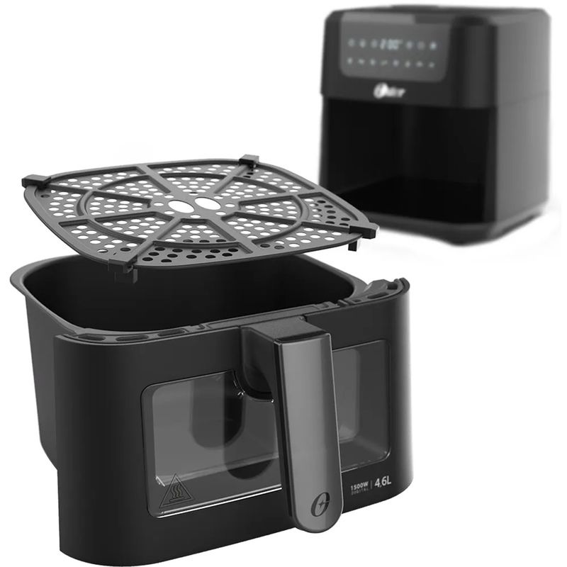 Fritadeira-Digital-Clear-Oster-46L-com-Visor-Transparente-Preto