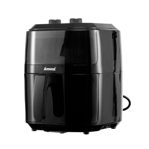 Fritadeira AirFryer Sem Óleo 5 Litros Panela Elétrica 1400W Timer Preta Amvox Arf1250 Voltagem 110V