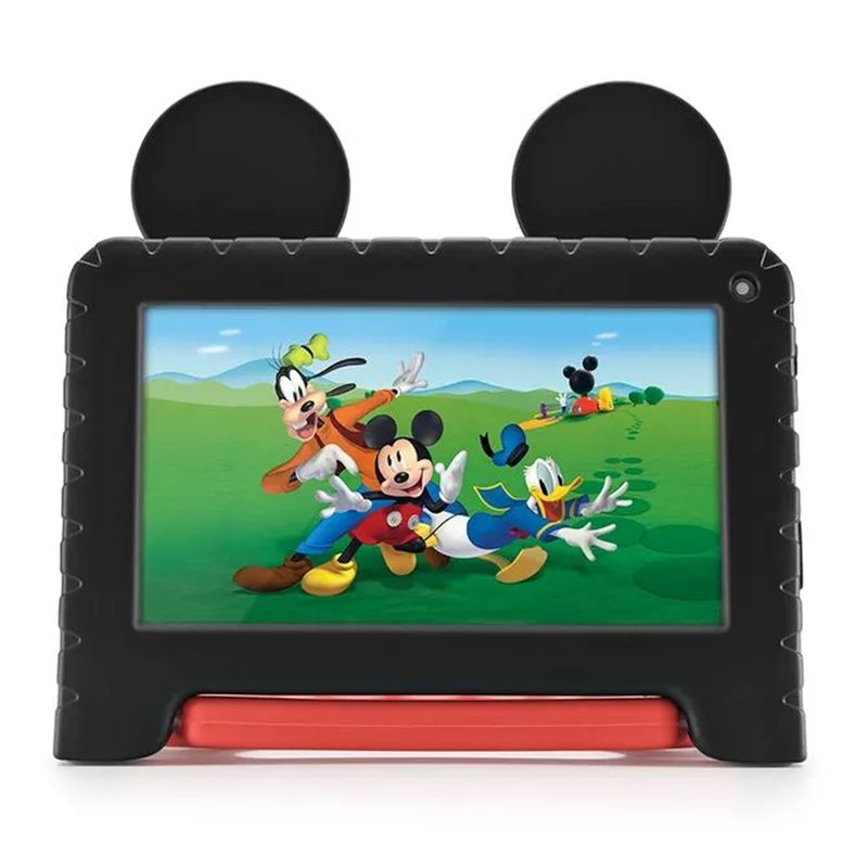 Tablet-Infantil-Mickey-com-Controle-Parental-4GB-RAM---64GB---7-pol---Case---Wi-fi---Android-13---Quad-Core-Multi---NB413