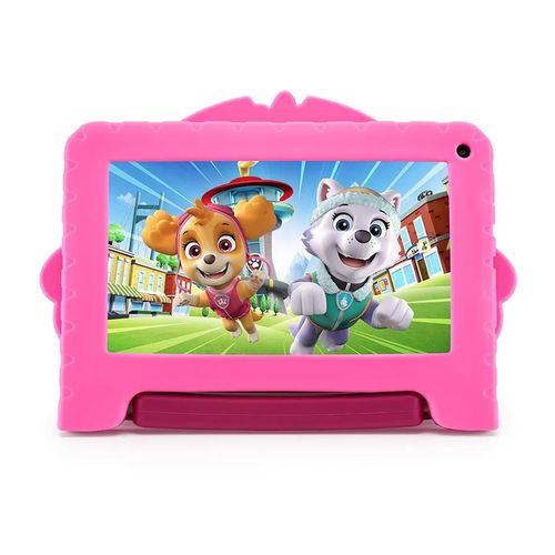 Tablet Infantil Patrulha Canina Skye com Controle Parental 4GB RAM + 64GB + Tela 7 pol + Case + Wi-fi + Android 13 + Quad Core Multi - NB422