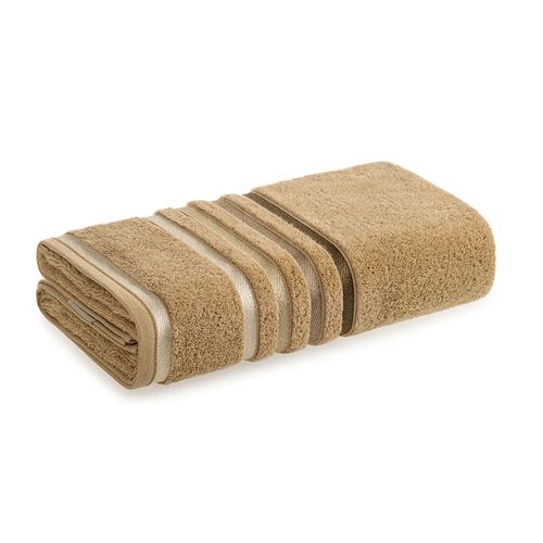 Toalha de Rosto Felpuda Toque Macio Castanho Lumina Karsten