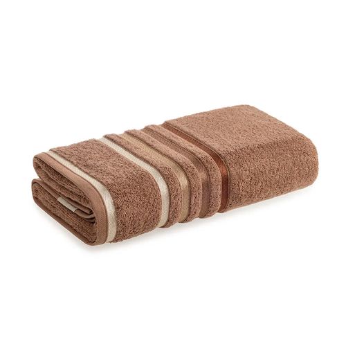 Toalha de Rosto Felpuda Toque Macio Marrom Lumina Karsten