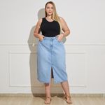 Saia-Jeans-Midi-Plus-Size-Azul-Claro-com-Fenda-Frontal