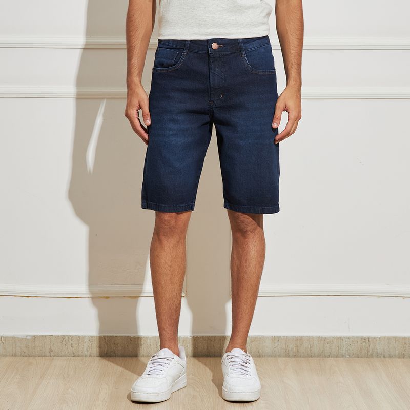 Bermuda-Jeans-Masculina-Reta-
