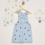 Salopete-Infantil-Jeans-Bordados-Cerejas
