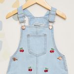 Salopete-Infantil-Jeans-Bordados-Cerejas
