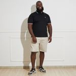 Camisa-Polo-Masculina-Plus-Size-Preta