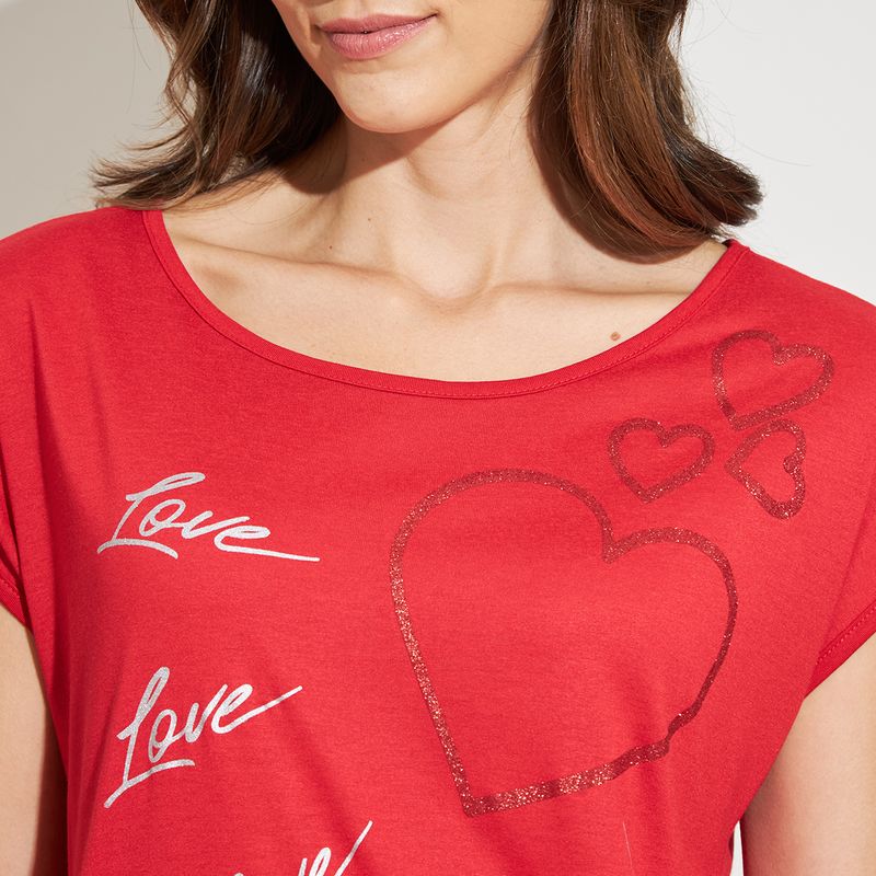 -Blusa-Feminina-Estampa-Frontal-Love-Vermelha