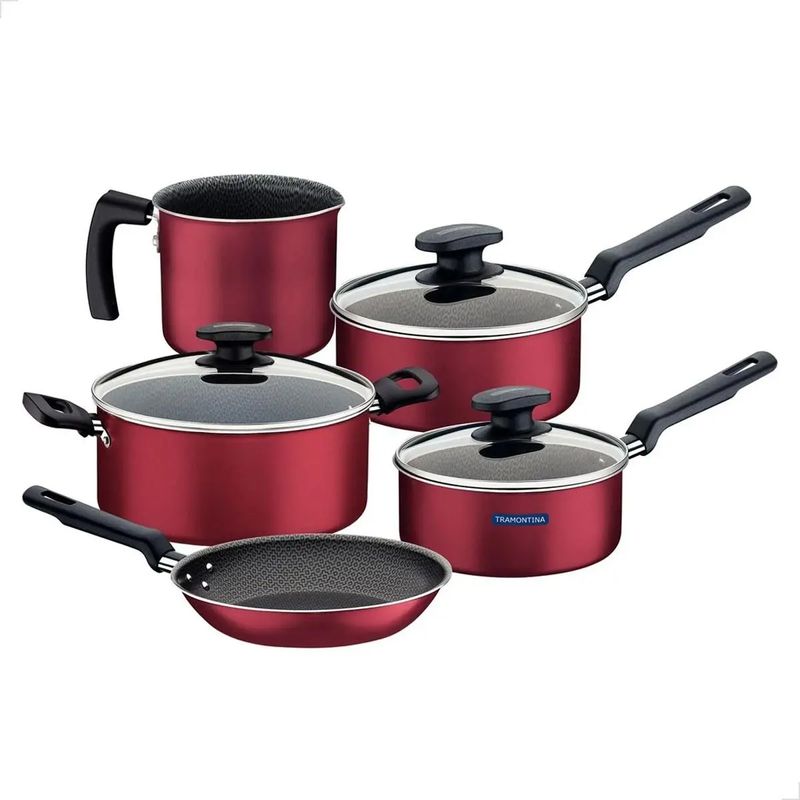 Jogo-de-Panelas-Tramontina-Coimbra-5-Pcs-Aluminio-Revestimento-Antiaderente-Vermelho