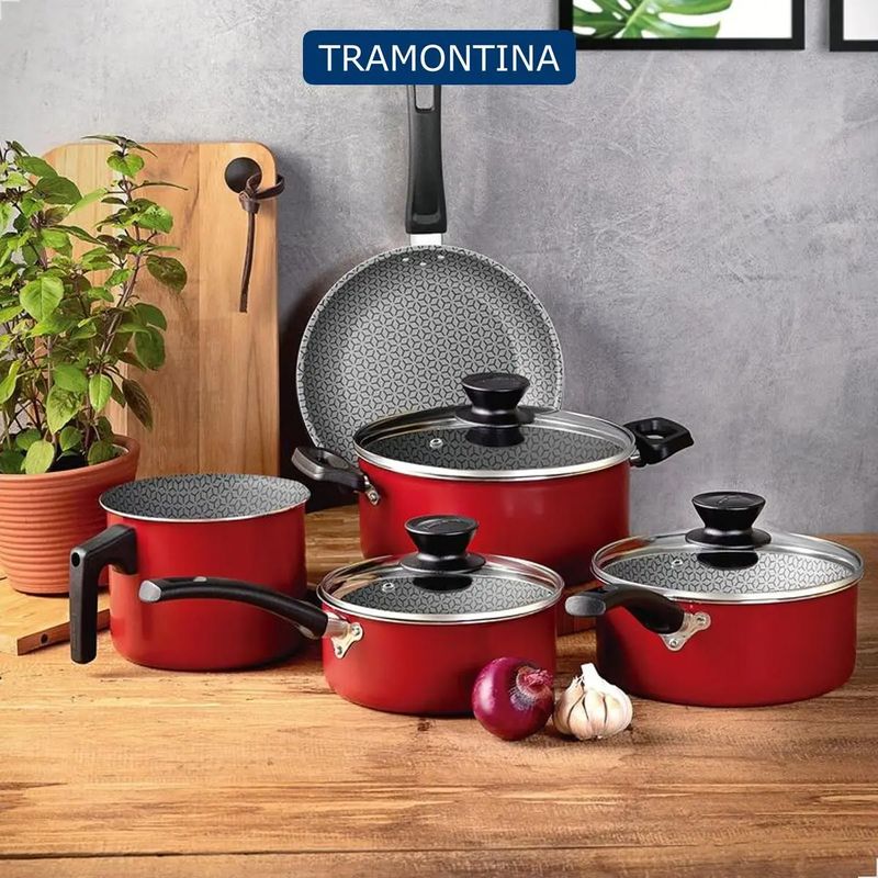 Jogo-de-Panelas-Tramontina-Coimbra-5-Pcs-Aluminio-Revestimento-Antiaderente-Vermelho