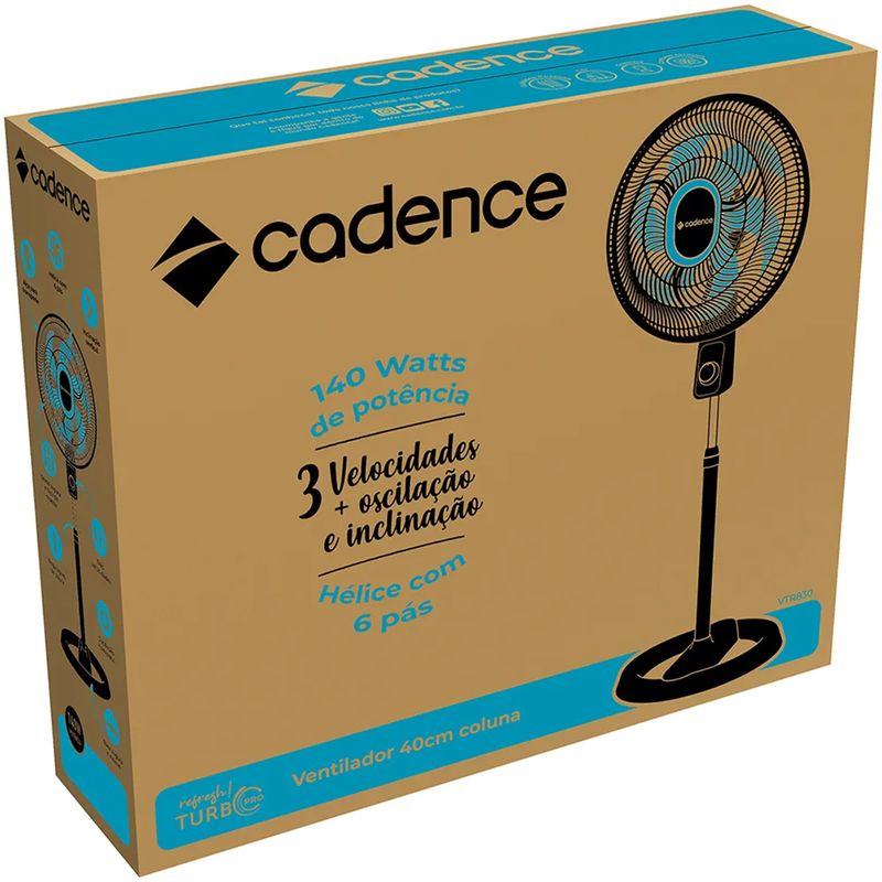 Ventilador-Coluna-40cm-VTR830-127v-Cinza-Azul-Cadence