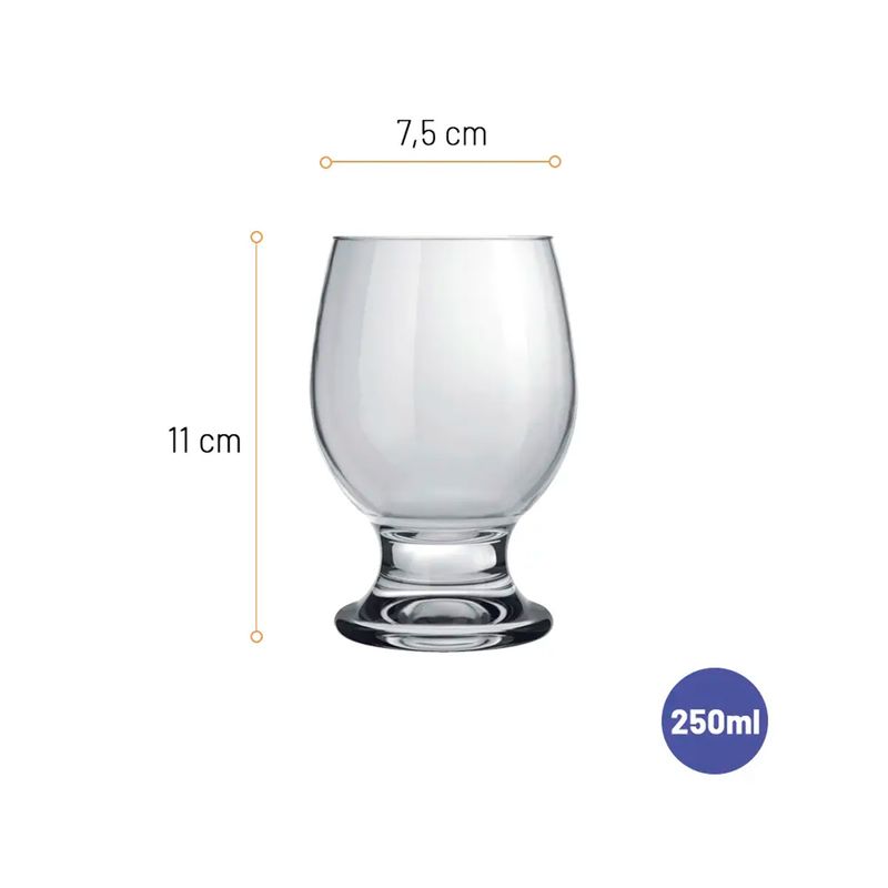 Taca-de-Vidro-250ml-Transparente-Nadir