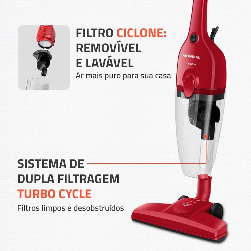 Aspirador-de-Po-Turbo-Cycle-Mondial-Vermelho-Preto-1500W--AP-40-R