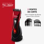 Cortador-de-Cabelos-Flex-Clipper-Mondial-127V-Vermelho-Preto-–-CR-04