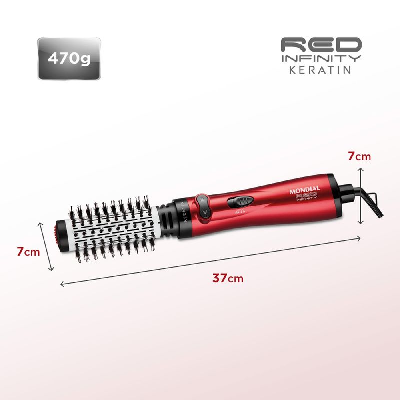 Escova-Rotativa-Red-Infinity-Keratin-127V-Mondial-ER-11-KR