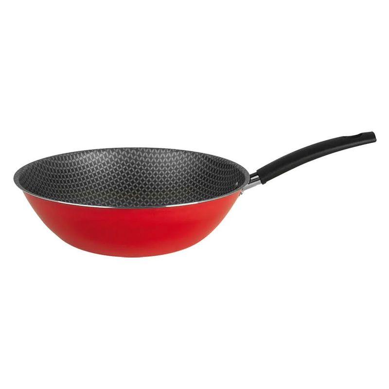 Frigideira-Wok-24cm-Oriental-Vermelho-Multiflon
