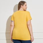 Blusa-Feminina-Plus-Size-Viscose-Estampa-Estrela-Amarela