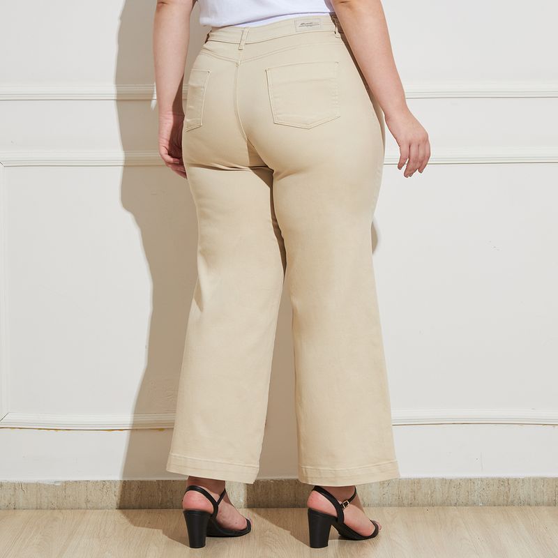 Calca-Sarja-Feminina-Plus-Size-Wide-Leg-Bege-Sawary