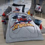 Edredom-Solteiro-Disney-Spider-Man-em-Acao-Hedrons