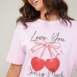 Camiseta-Feminina-Estampa-Cereja-Rosa
