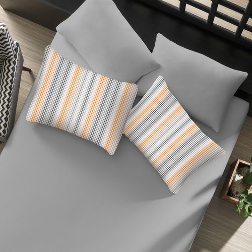 Jogo de Cama Casal Caracas 3 Peças Cinza Portallar