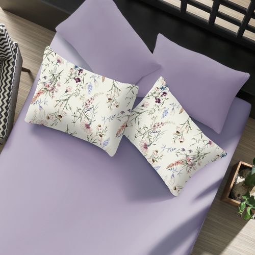 Jogo de Cama Queen Londres 3 Peças Lilás Portallar