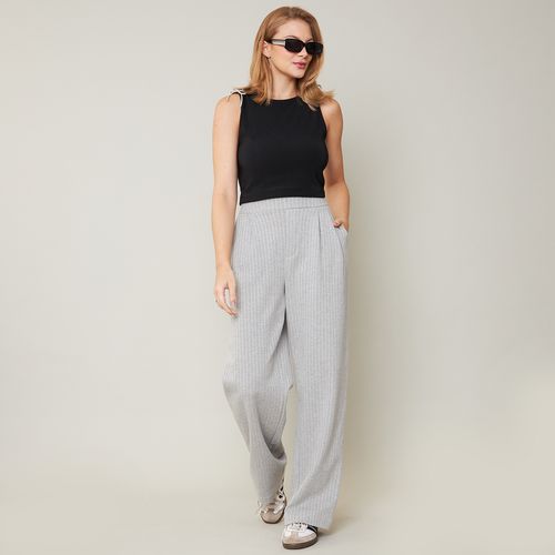 Calça Feminina Pantalona Risca de Giz