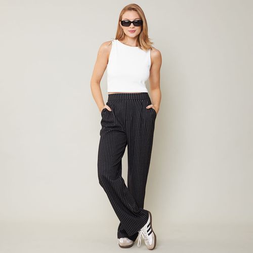 Calça Feminina Pantalona Risca de Giz