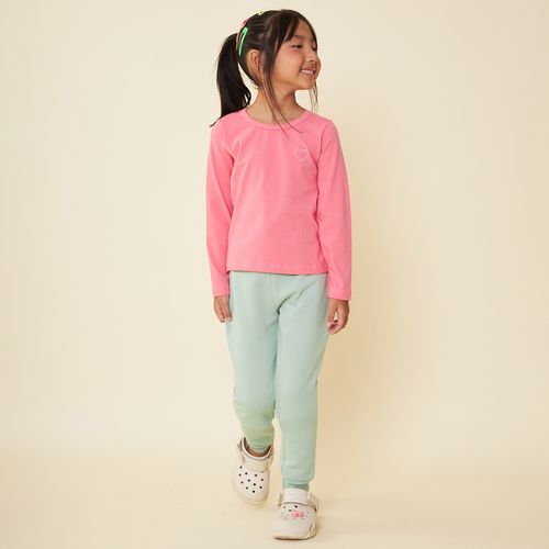 Calça Infantil Jogger Moletom Borboleta