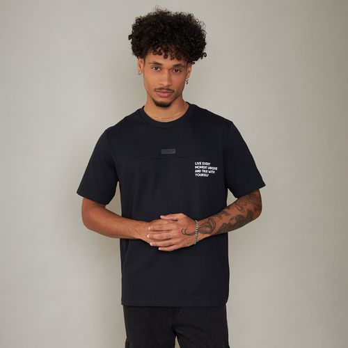 Camiseta Masculina Recorte Texturizada