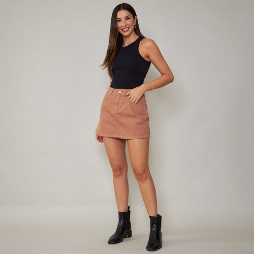 Cambos Shorts-Saia Jeans Nude
