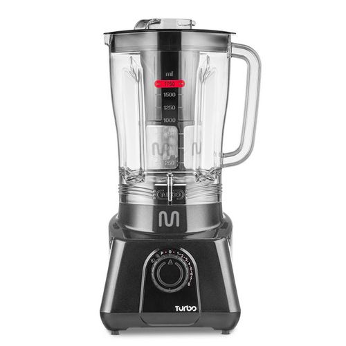 Liquidificador 2,6L Turbo Preto 1200w 127v com 12 Velocidades Multi Home