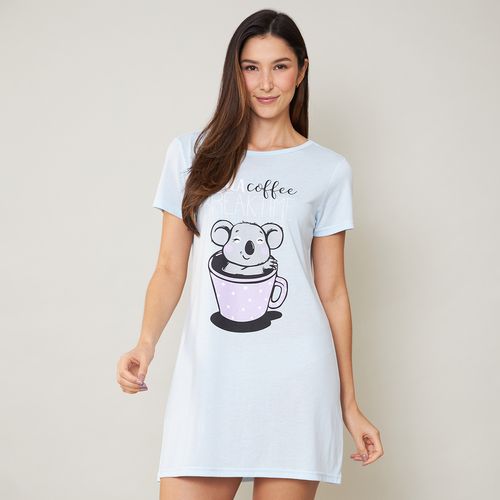 Camisola Feminina Estampa Coala Coffee Breaktime