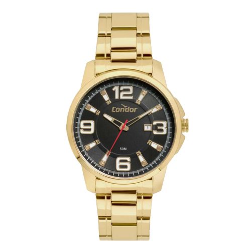 Relógio Masculino Condor Dourado e Preto
