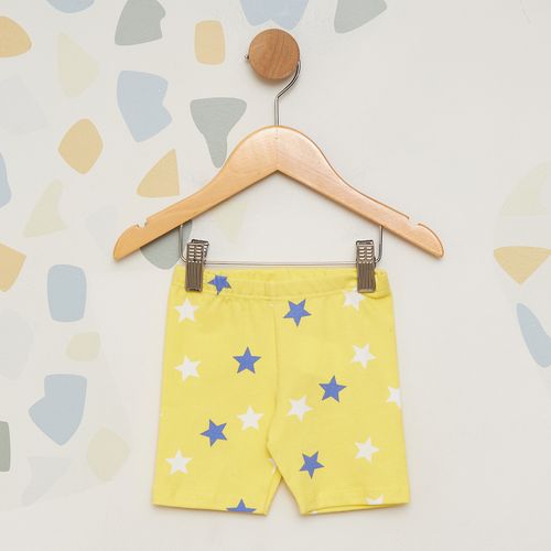 Bermuda Cilcista Infantil Estampada Estrelas