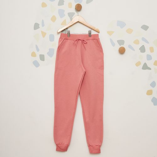 Calça Moletom Infantil Jogger Rosa