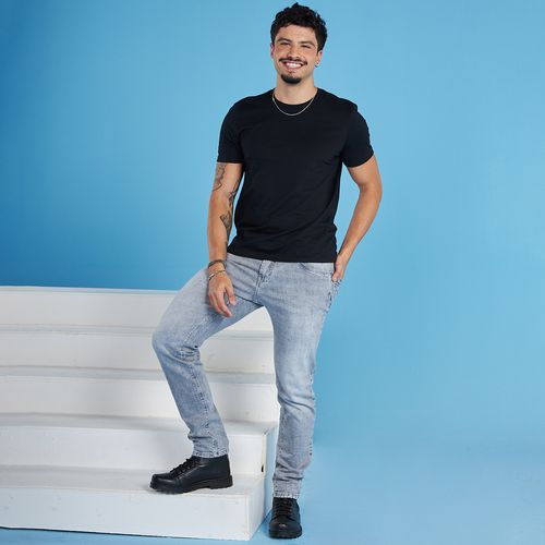 Sawary Calça Jeans Masculina Slim