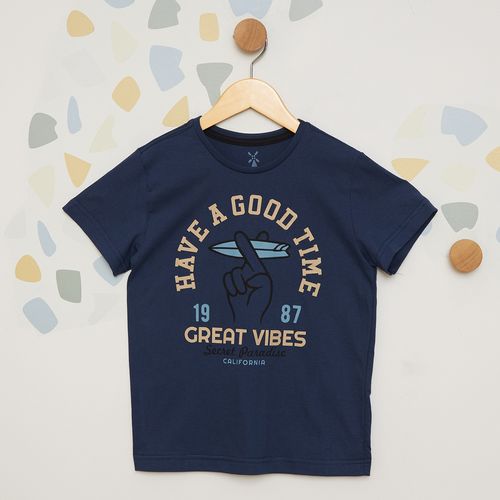Camiseta Infantil Have a Good Time Azul Marinho