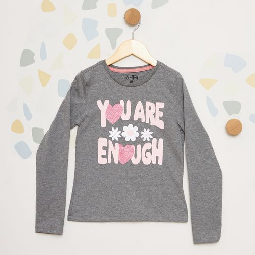 Blusa Infantil Manga Longa Cinza