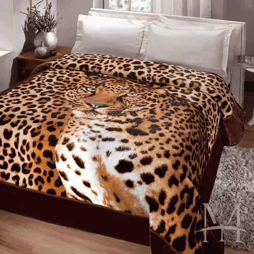 Cobertor Casal Kyor Plus Leopardo 1,80mx2,20m Jolitex