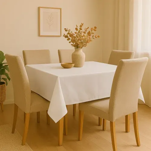 Toalha de Mesa Cores Sortidas Quadrada 4 Lugares 1,40m x 1,40m