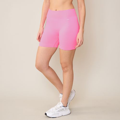 Shorts Esportivo Canelado sem Costura Selene Rosa
